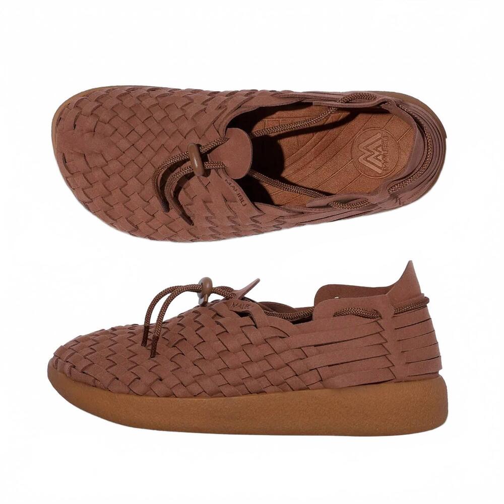 NEW MALIBU SANDALS men's latigo suede shoes in brown